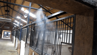 Commercial Mosquito Misting System Being Used in a Horse Stable in Istanbul | Mistaway Systems