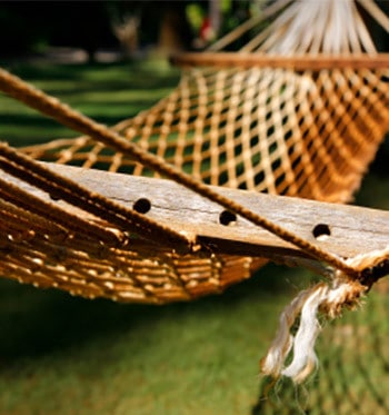 enjoy your mosquito-free backyard from the comfort of a hammock